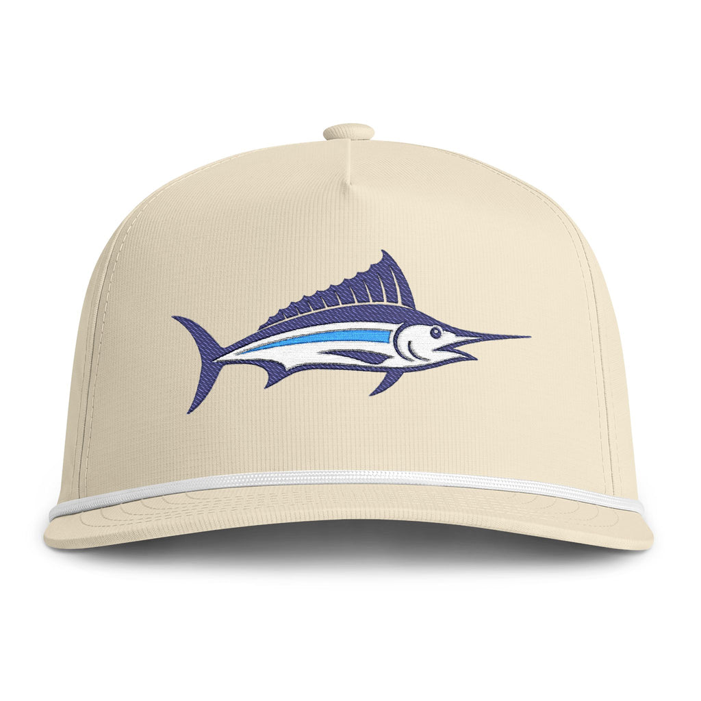 Embroidered Marlin Rope Hat | Cream