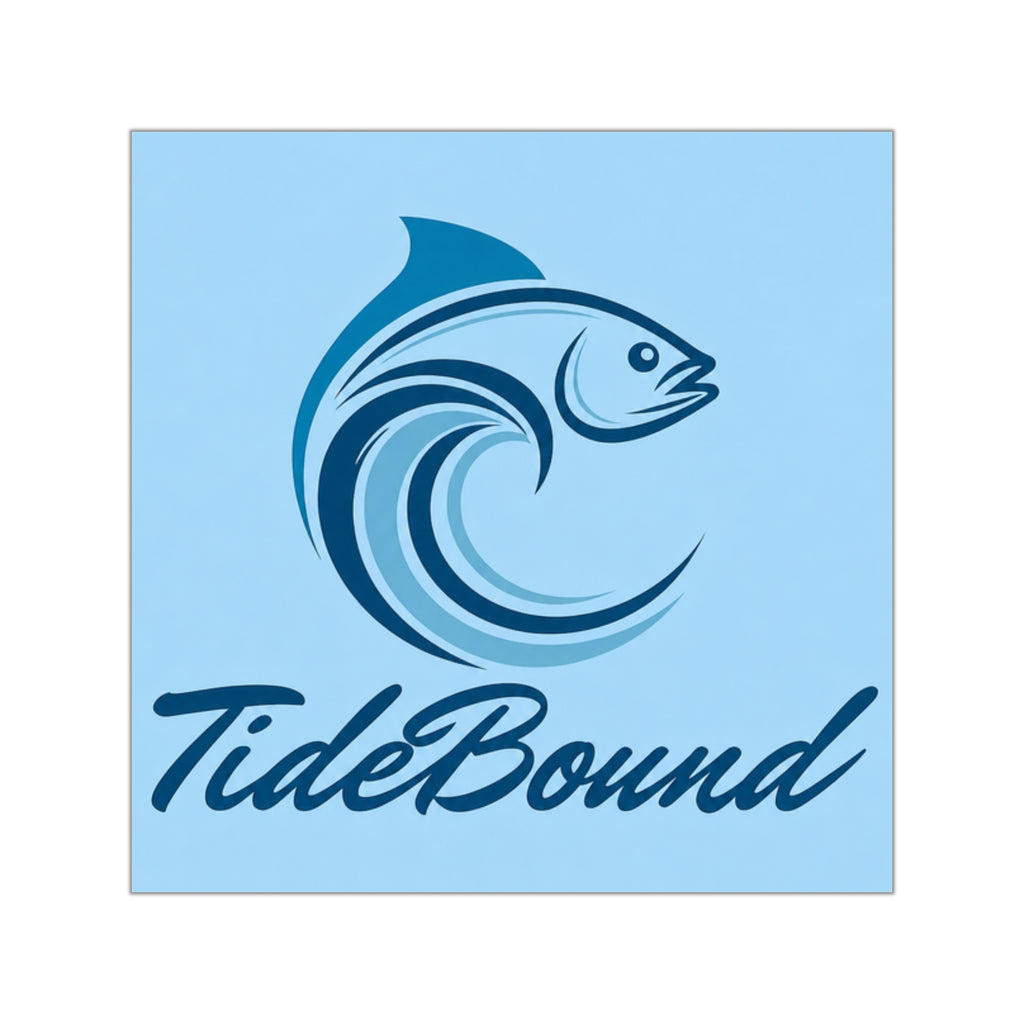 TideBound Logo Sticker Decal Blue