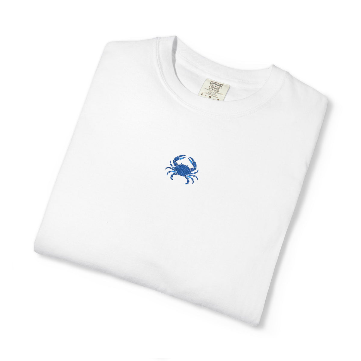 Blue Crab Embroidered Tee