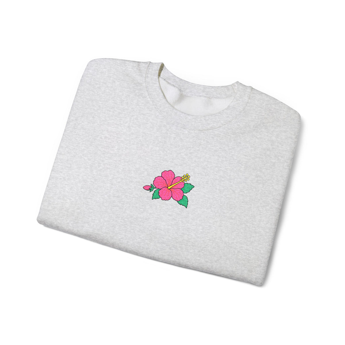 Hibiscus Embroidered Sweatshirt