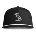 Pelican Embroidered Rope Hat | Black