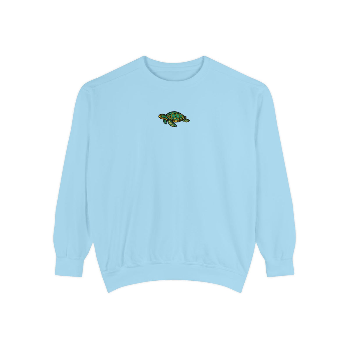 Sea Turtle Embroidered Crewneck Sweatshirt