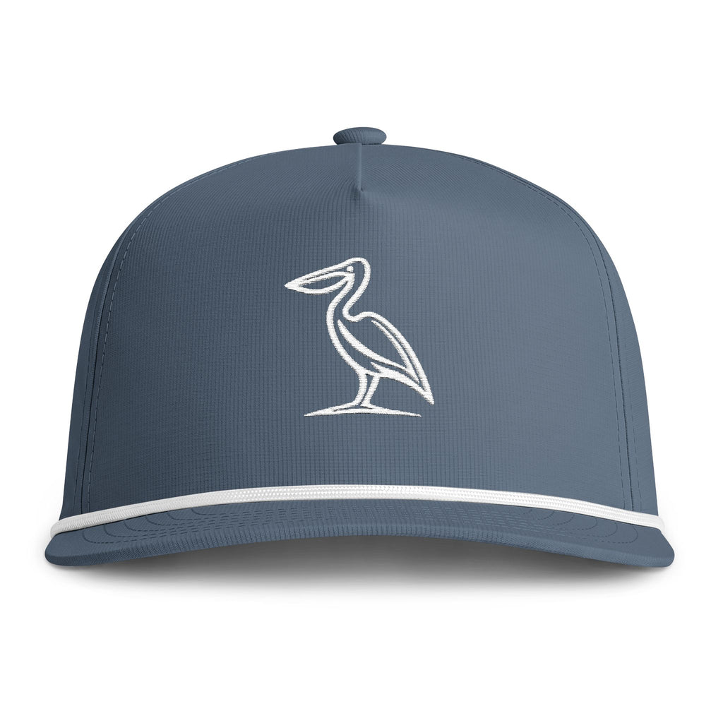 Pelican Embroidered Rope Hat | Blue Jean