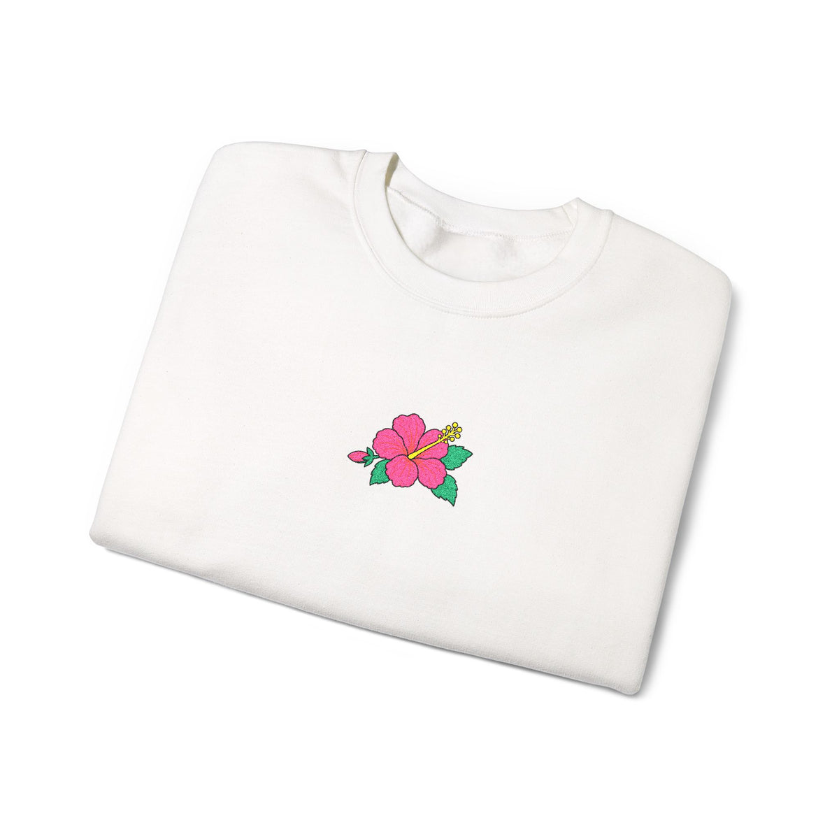 Hibiscus Embroidered Sweatshirt