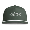 Redfish Embroidered Rope Hat | Moss