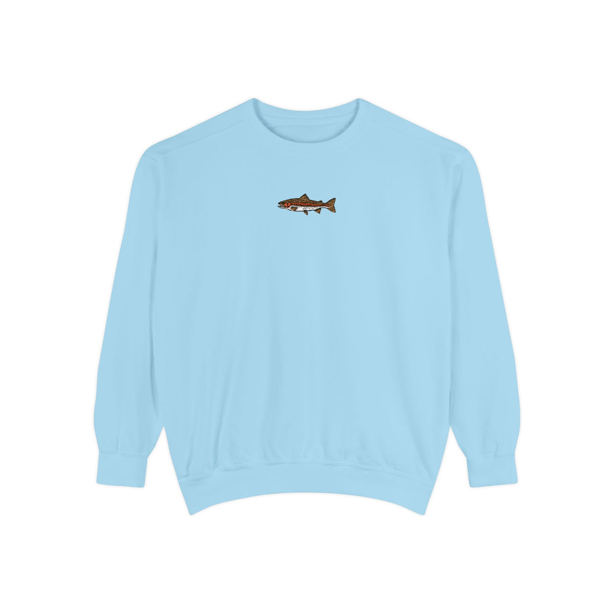 Trout Embroidered Crewneck Sweatshirt