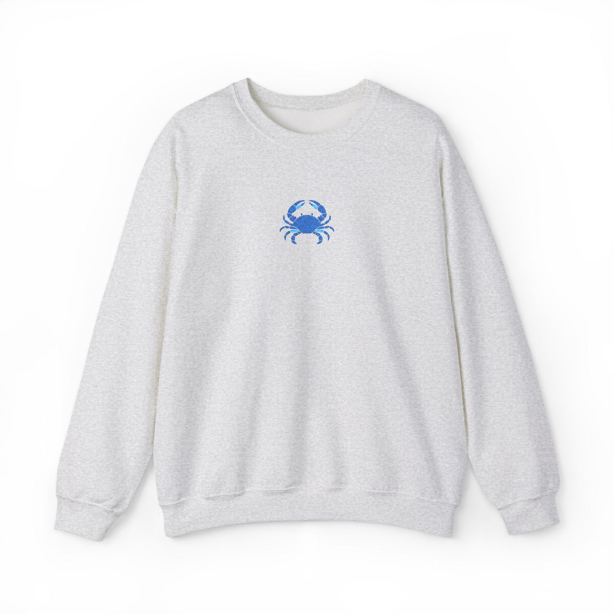 Blue Crab Embroidered Sweatshirt
