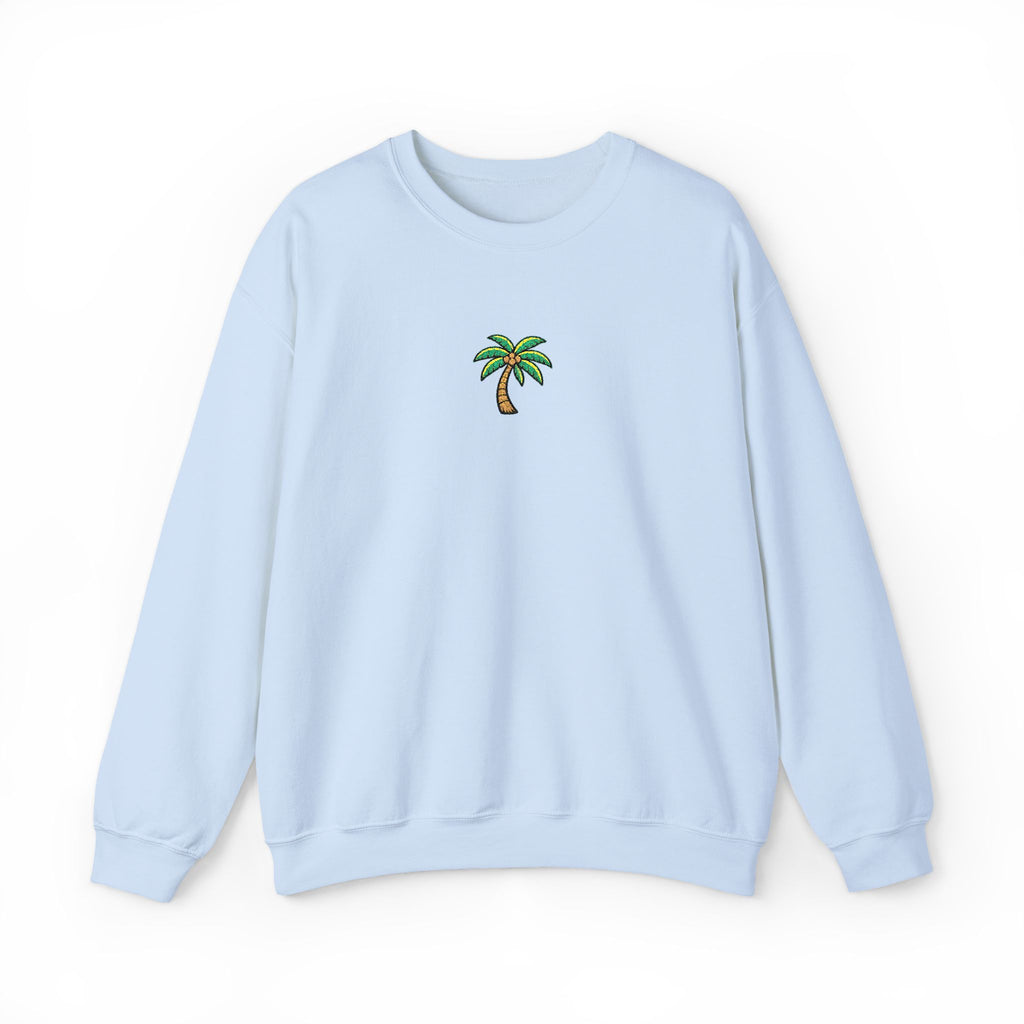 Palm Tree Embroidered Sweatshirt