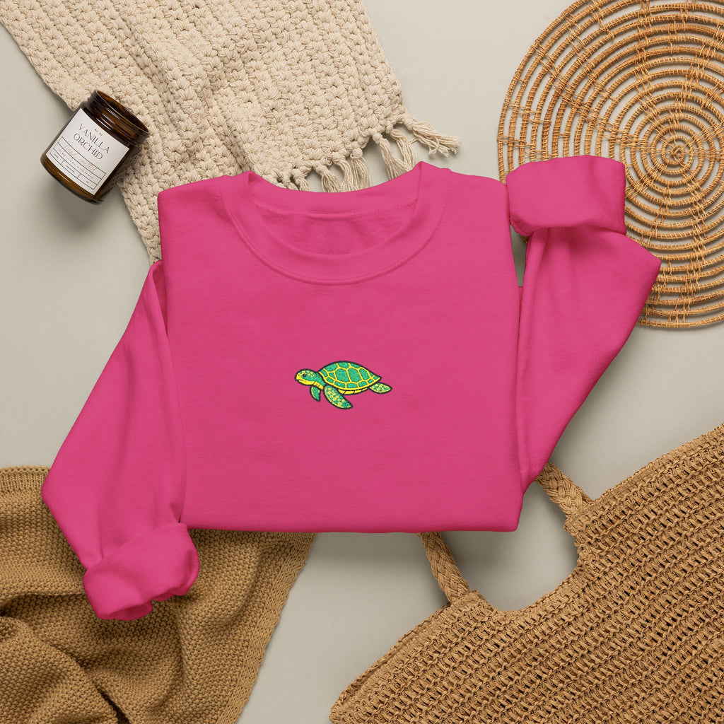 Sea Turtle Embroidered Sweatshirt
