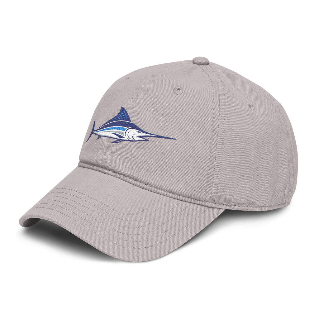 Embroidered Marlin Washed Cotton Fishing Hat