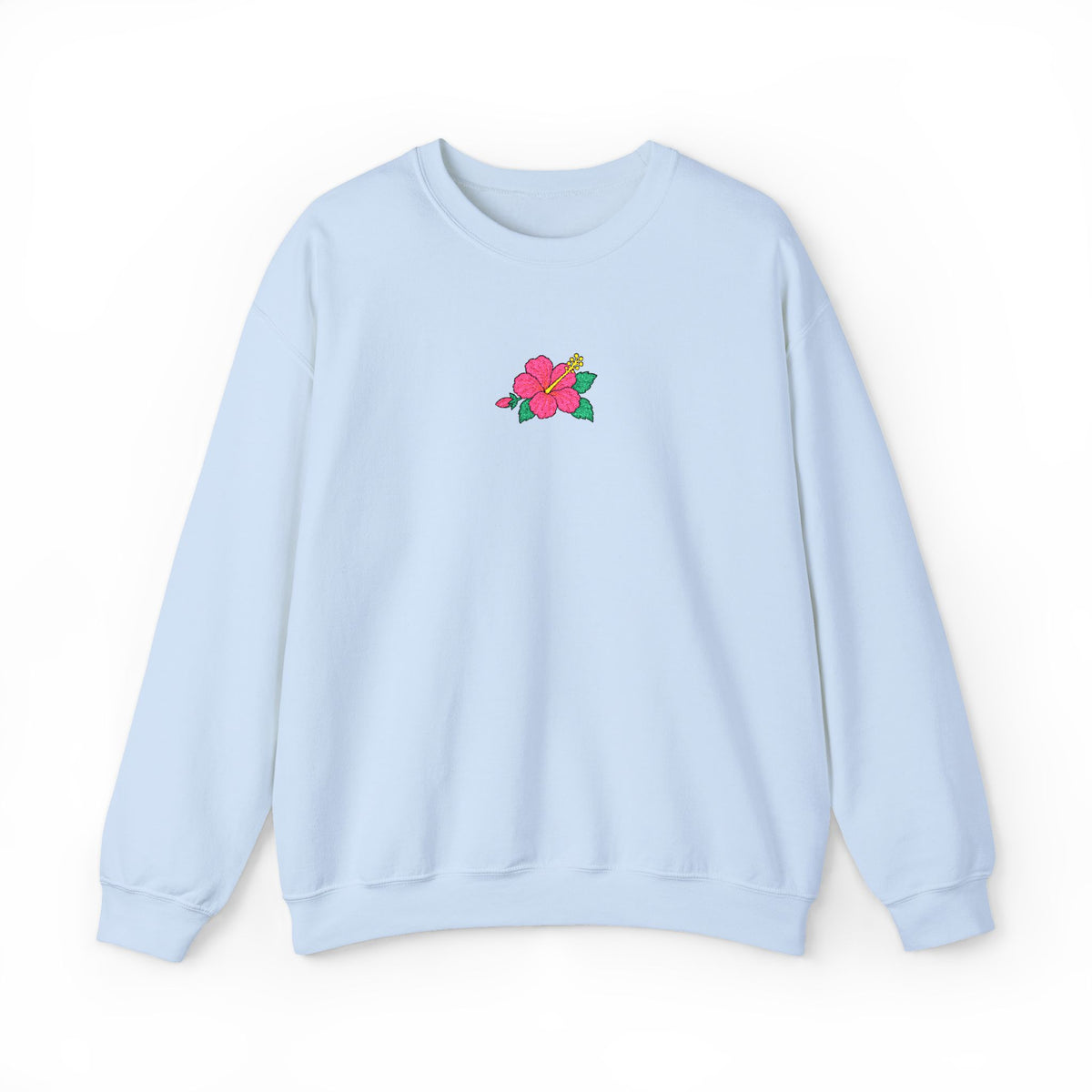 Hibiscus Embroidered Sweatshirt