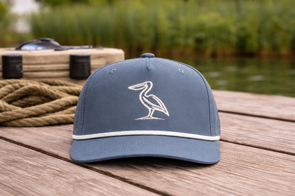 Pelican Embroidered Rope Hat | Blue Jean