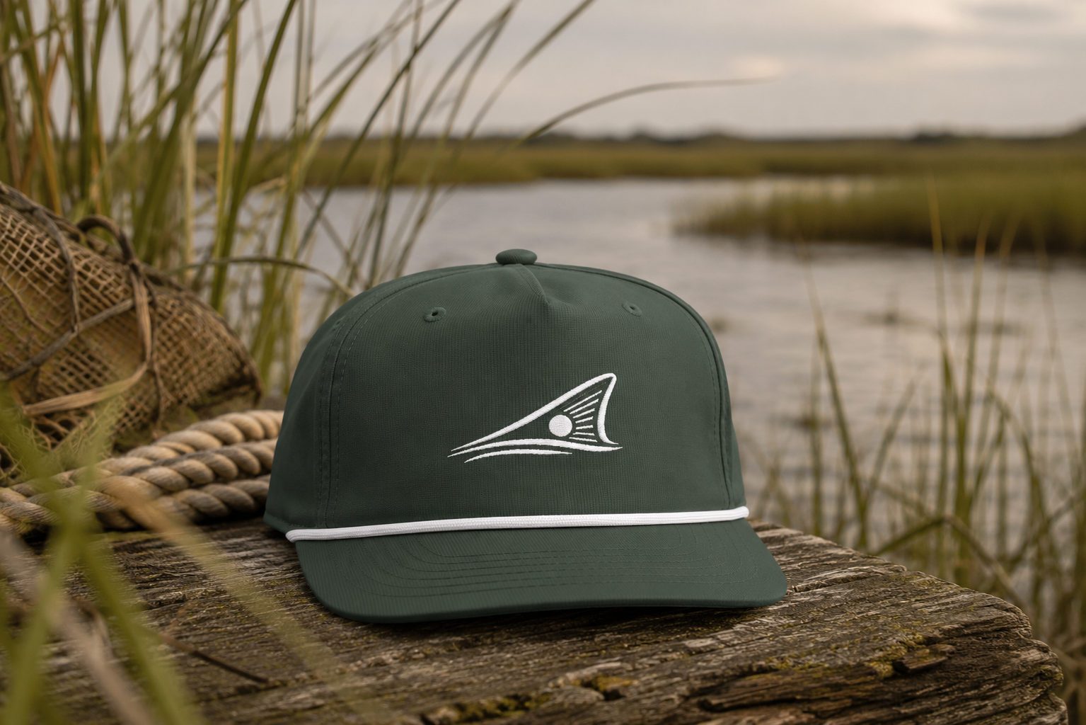 Redfish Tail Embroidered | Moss