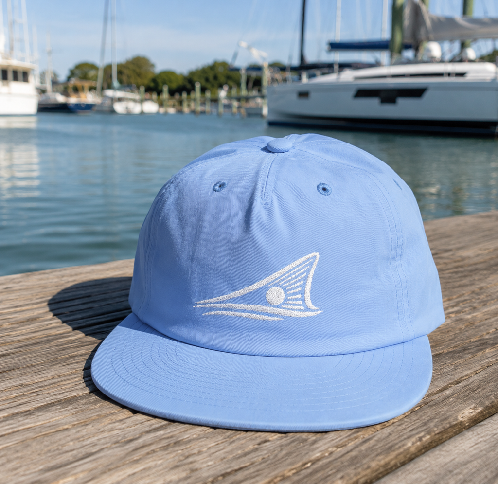 Fish Tail Surf Cap | Carolina Blue