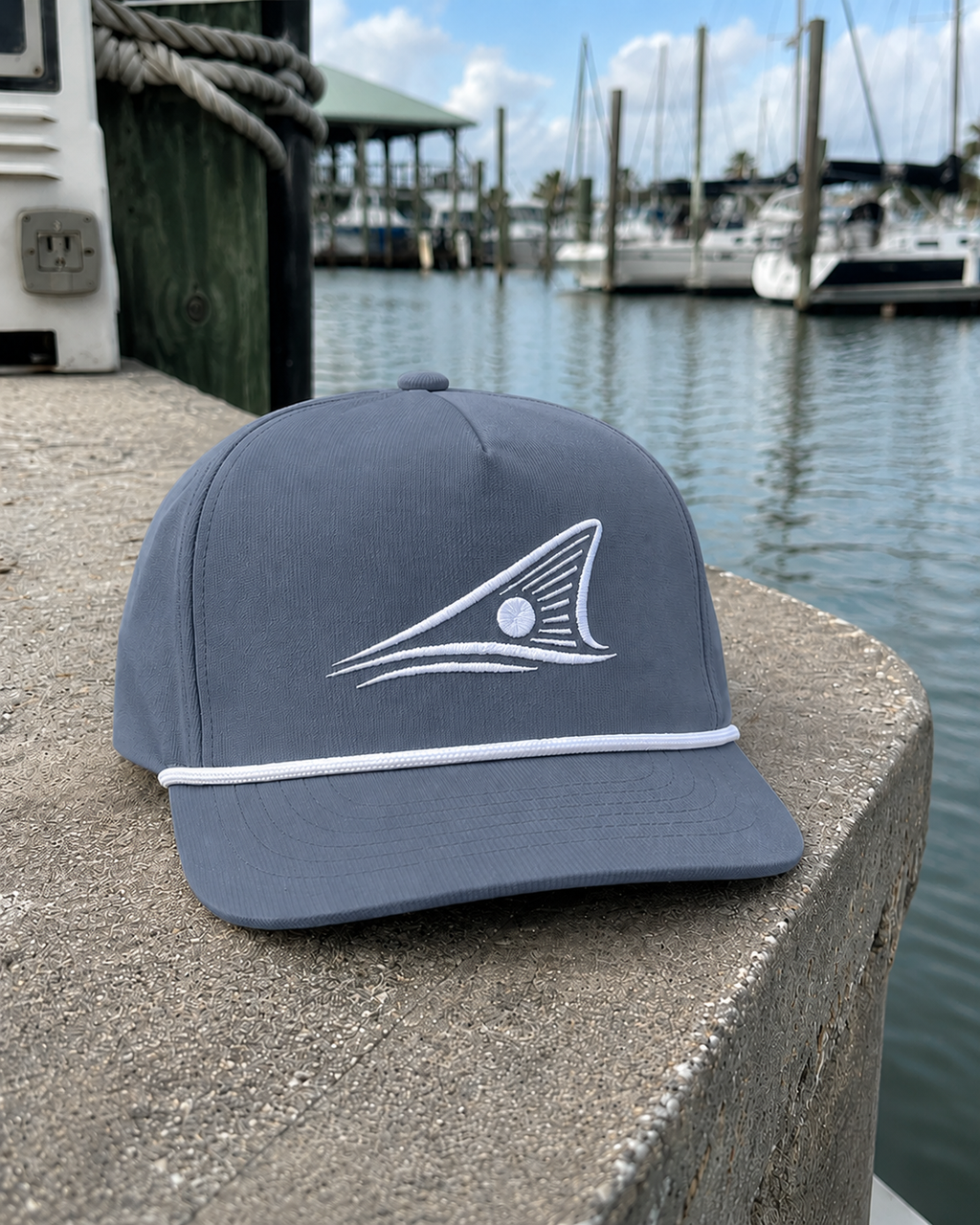Redfish Tail Embroidered | Blue Jean