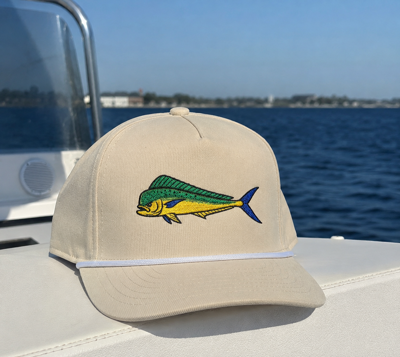 Mahi Embroidered Rope Hat | Cream