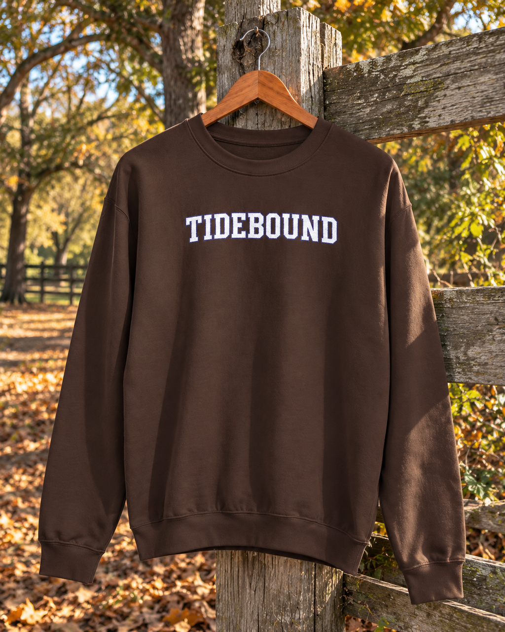Tidebound Embroidered Sweatshirt | Chocolate