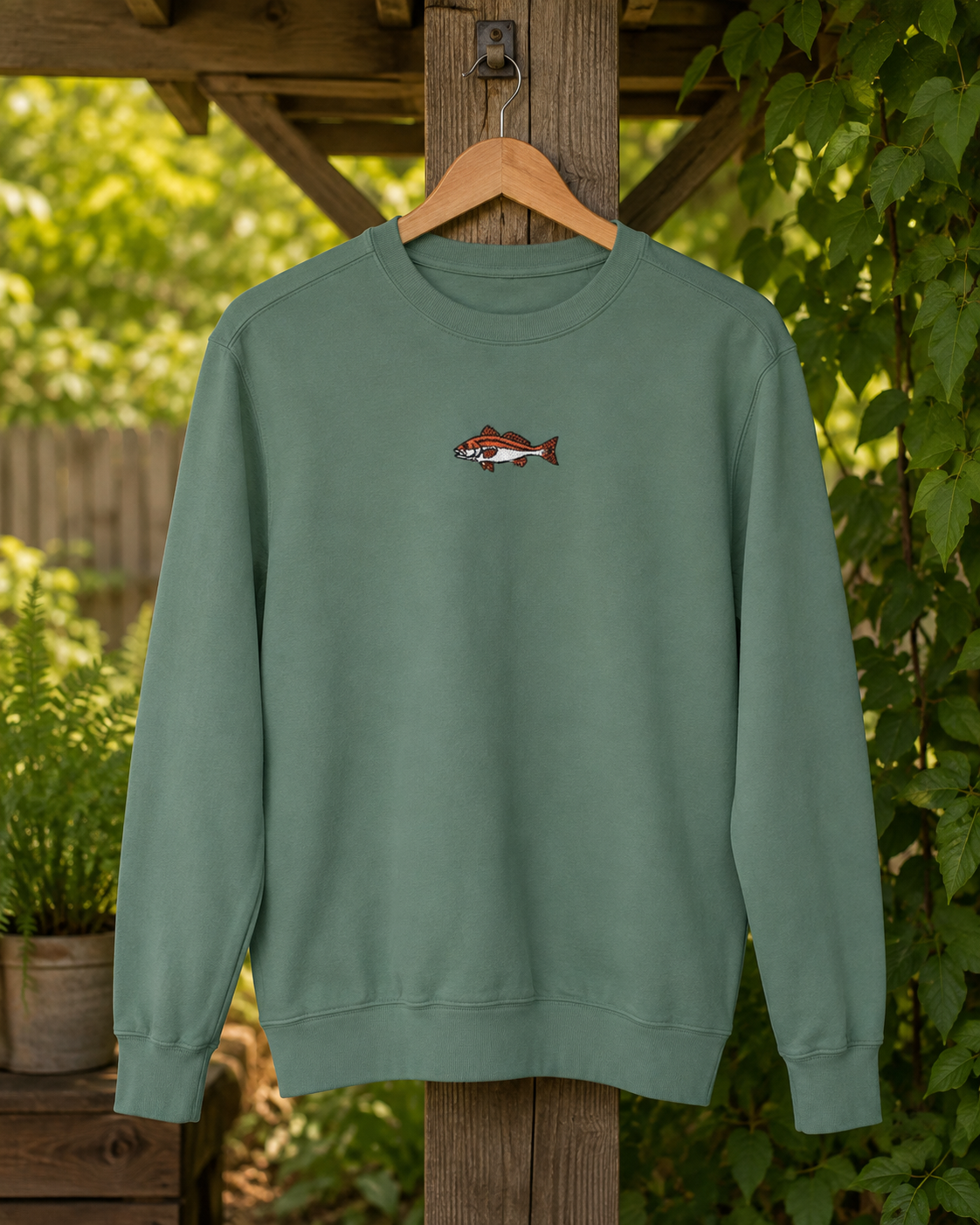 Redfish Embroidered Crewneck Sweatshirt