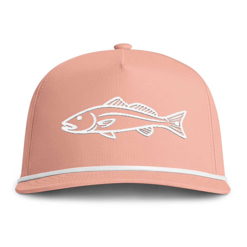 Redfish Embroidered Rope Hat | Peachy