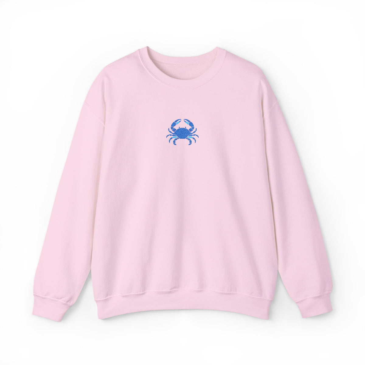 Blue Crab Embroidered Sweatshirt