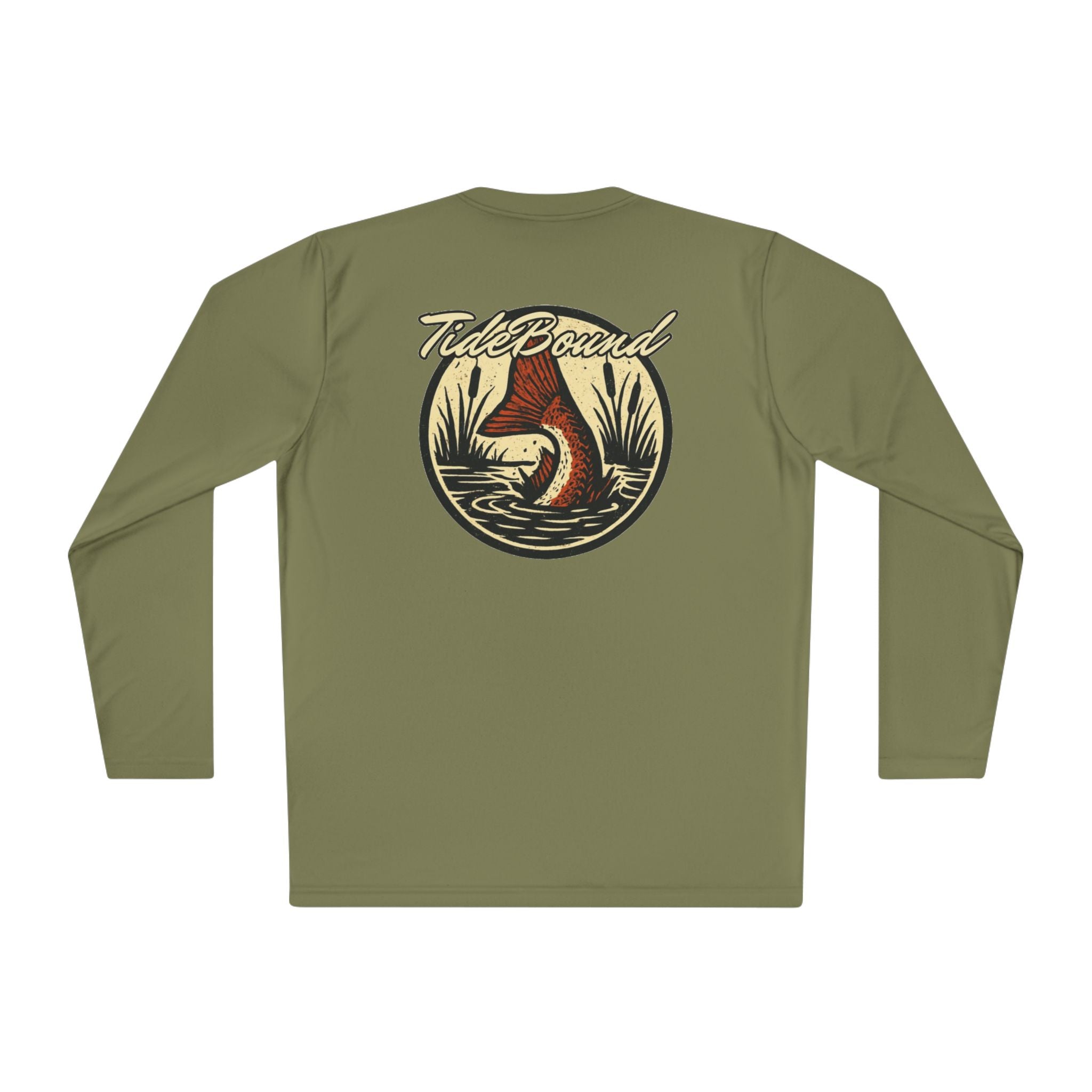Redfish Tail Retro Performance Long Sleeve
