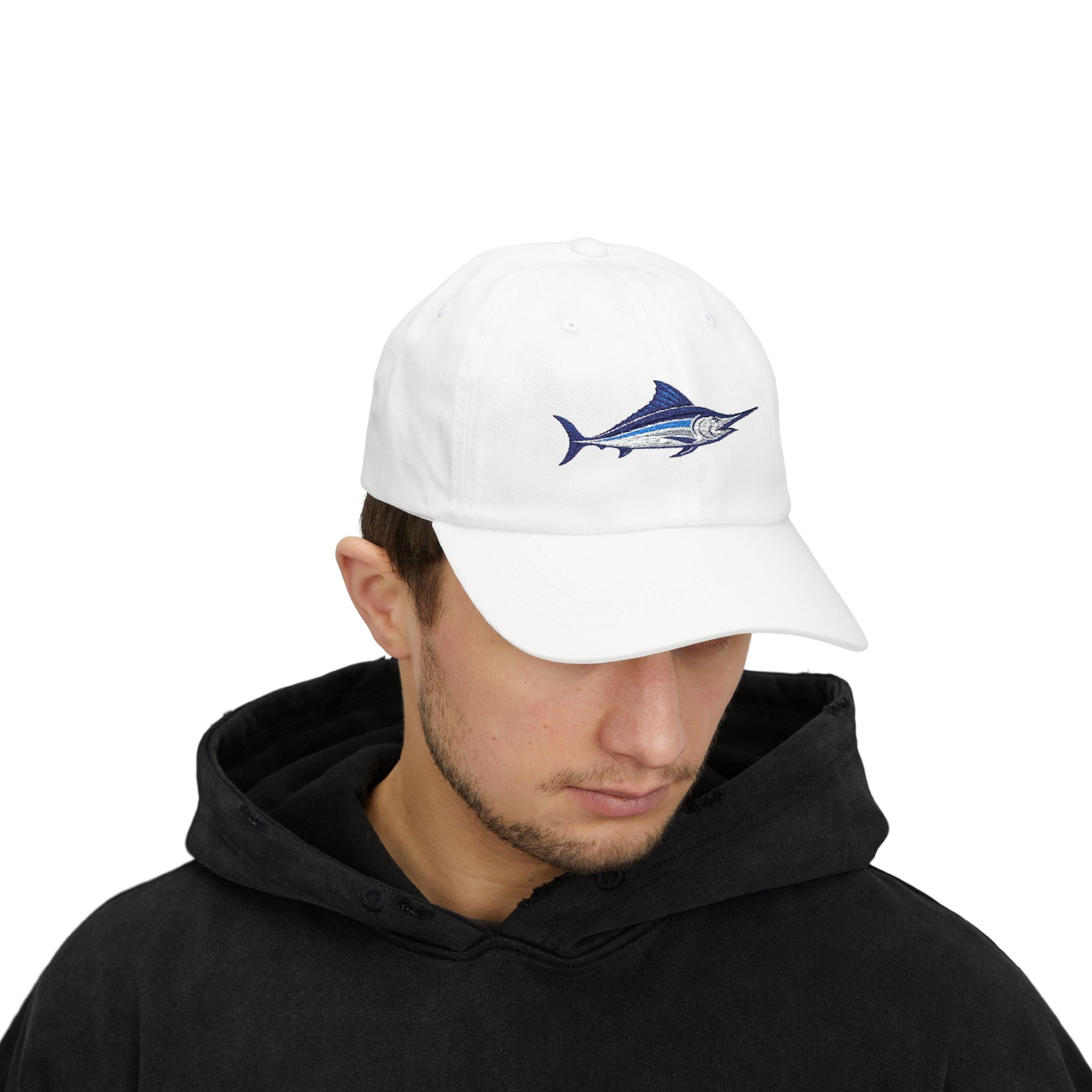 Marlin Embroidered Cap — Classic Fishing Hat