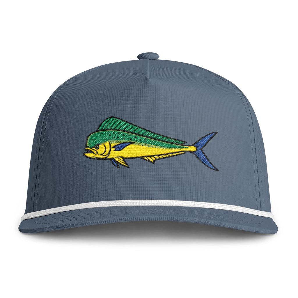 Mahi Embroidered Rope Hat | Blue Jean