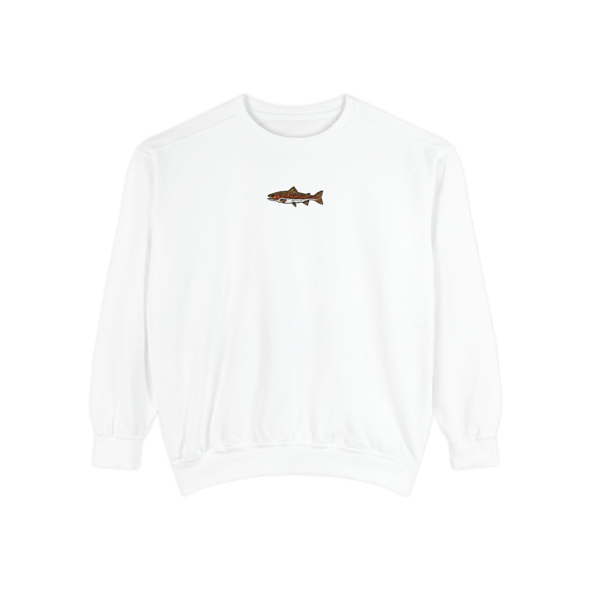 Trout Embroidered Crewneck Sweatshirt