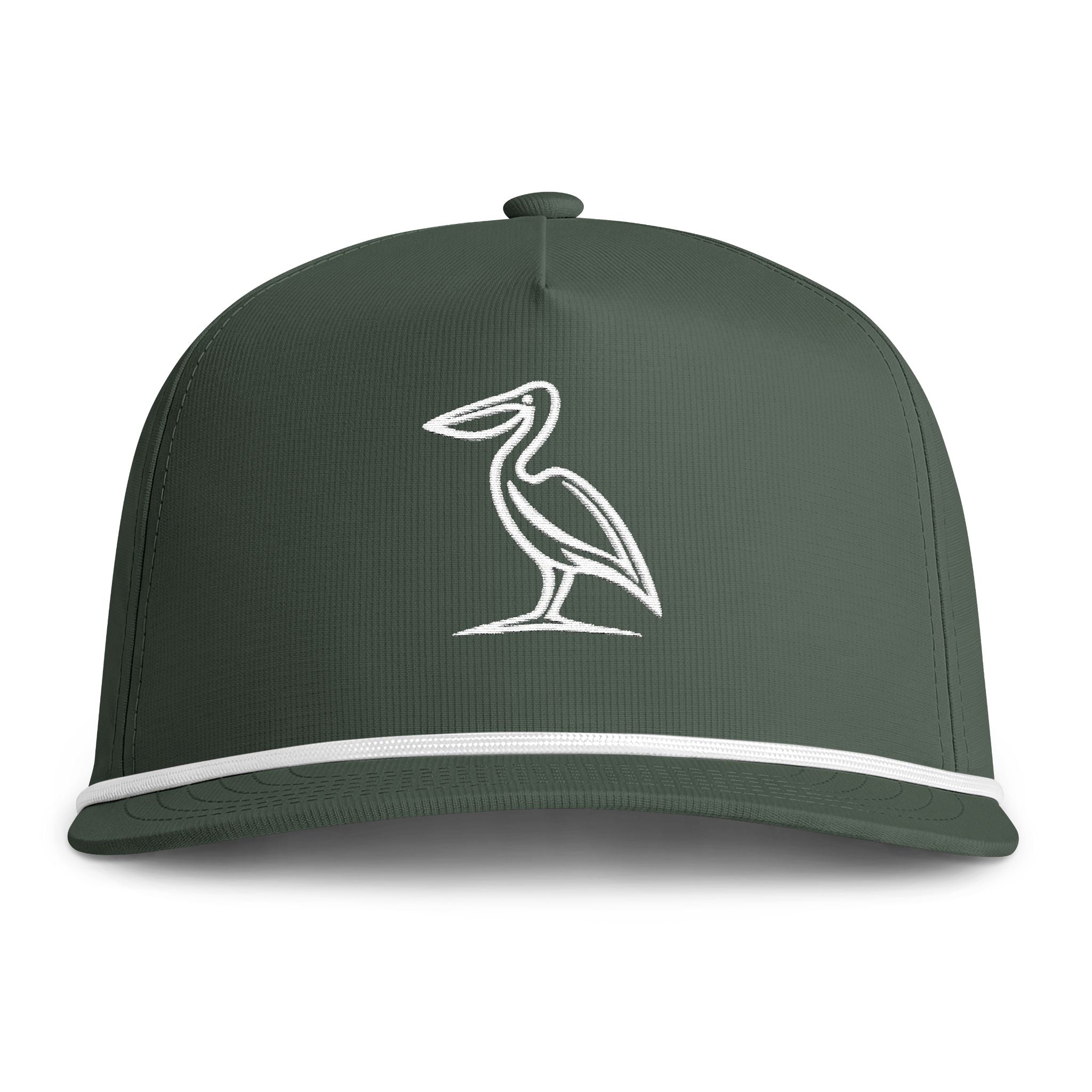 Pelican Embroidered Rope Hat | Moss