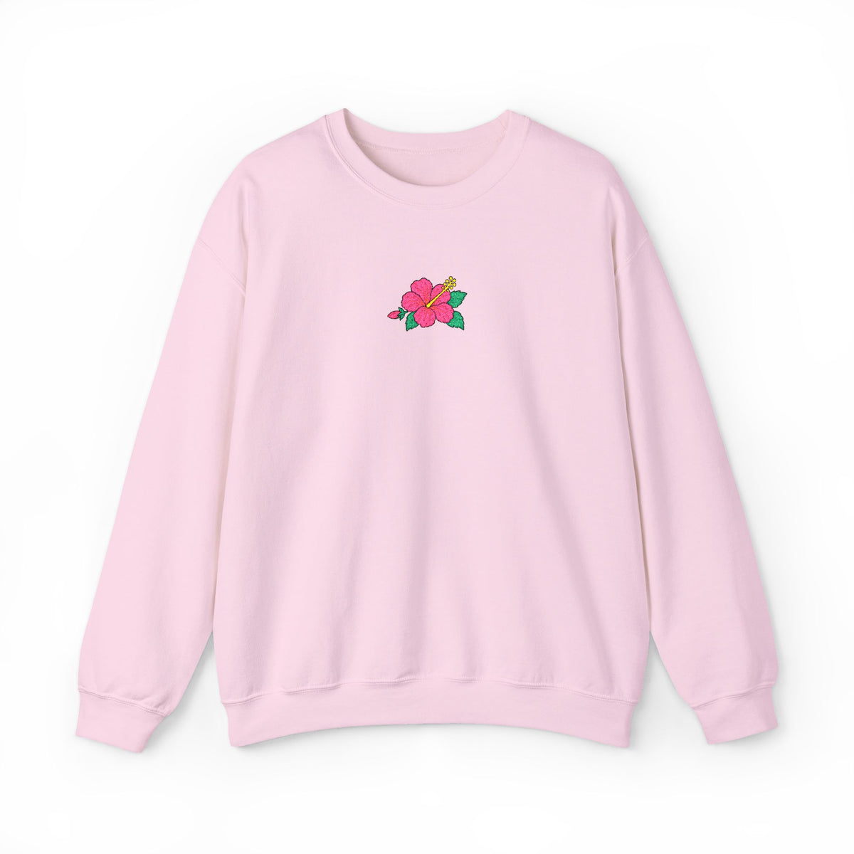 Hibiscus Embroidered Sweatshirt