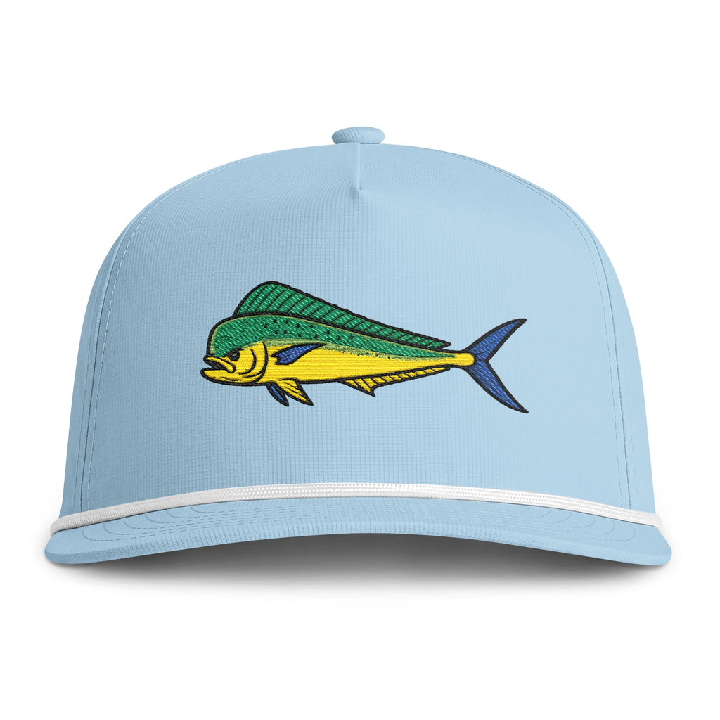 Mahi Embroidered Rope Hat | Light Blue