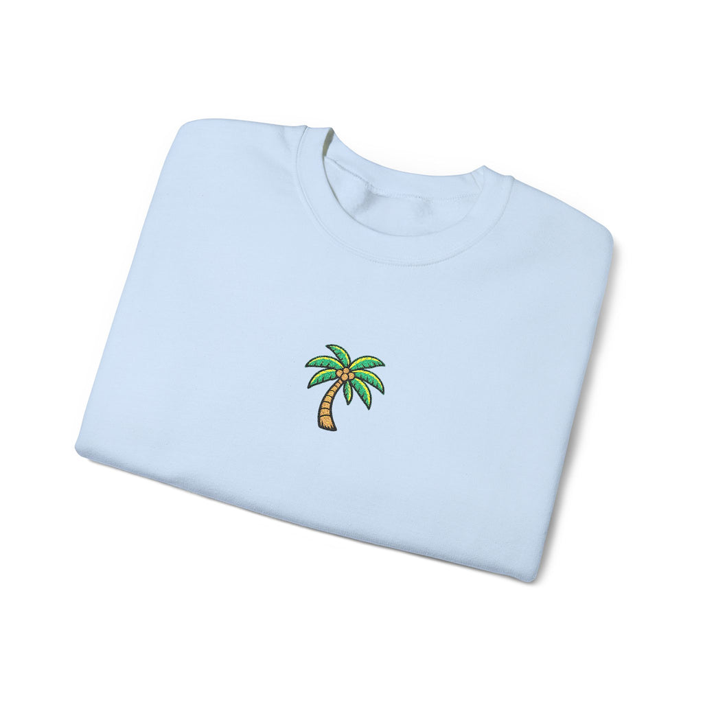 Palm Tree Embroidered Sweatshirt