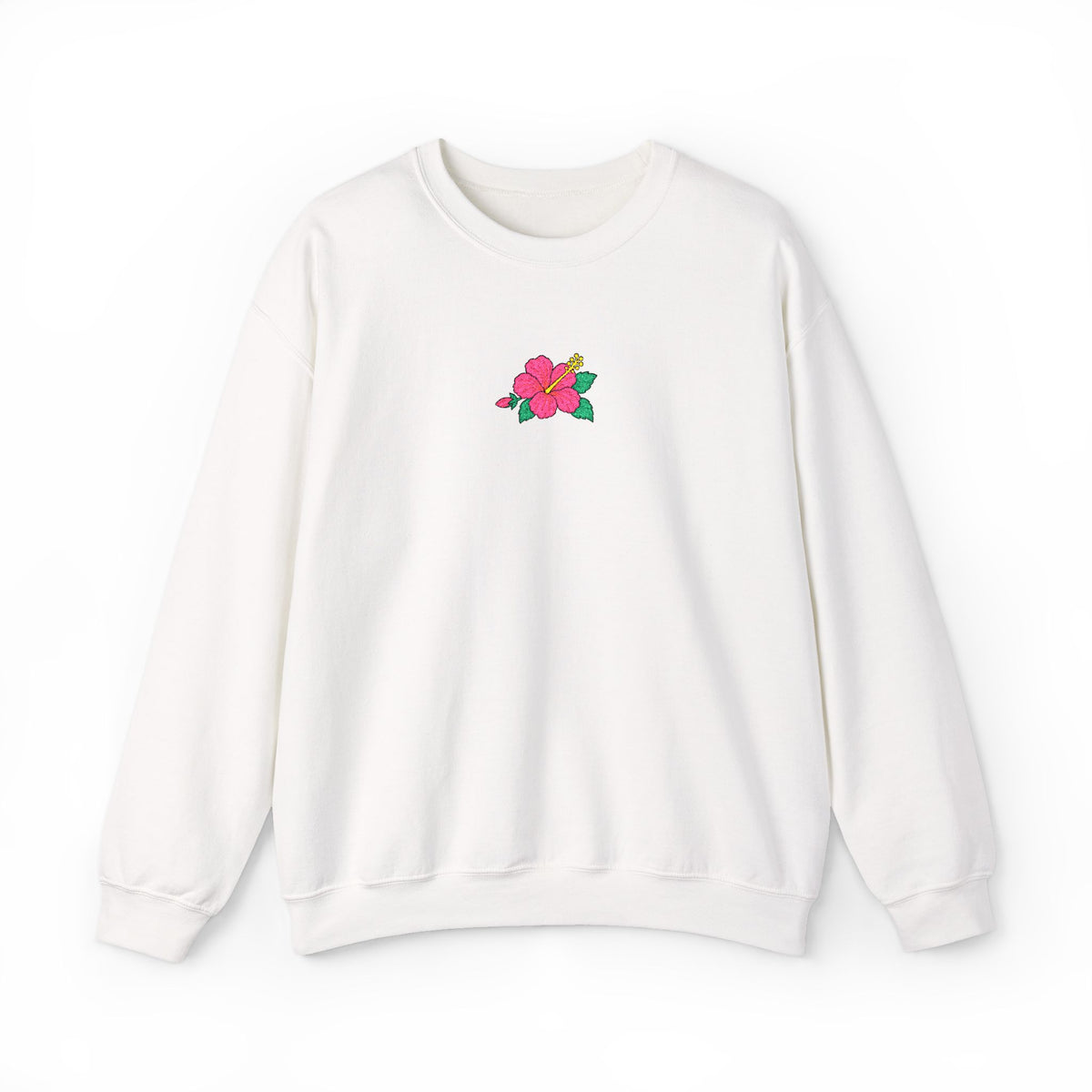Hibiscus Embroidered Sweatshirt