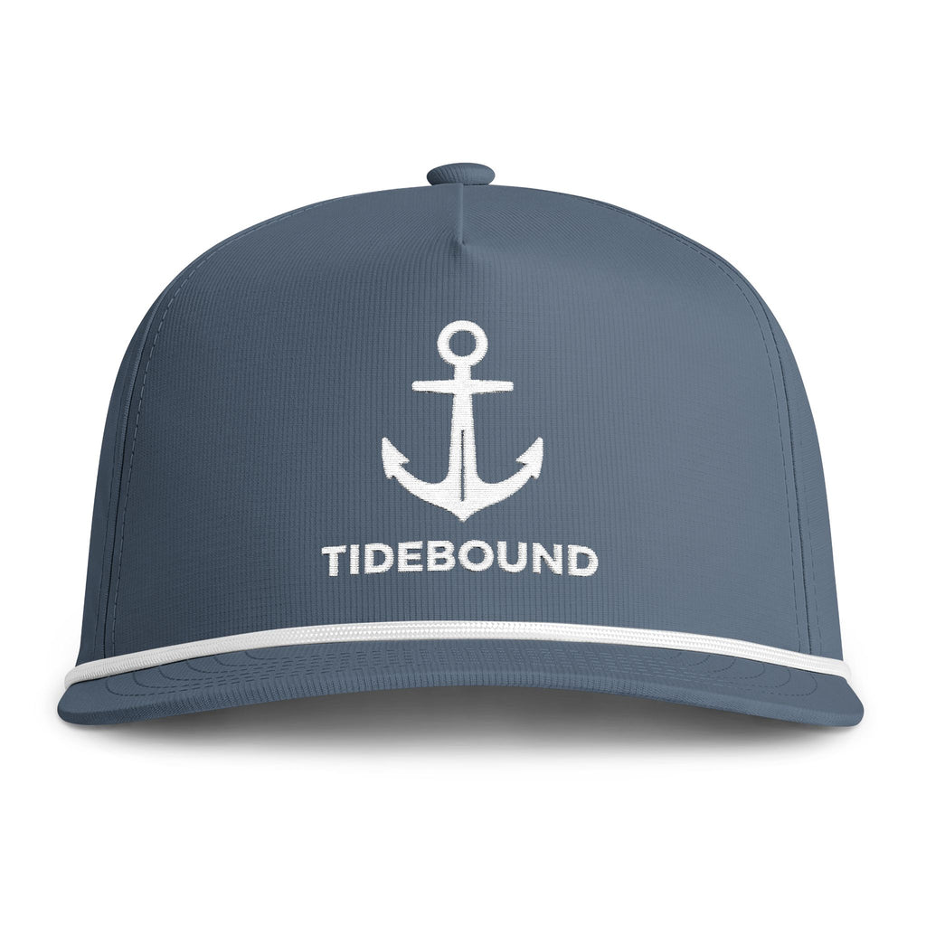 Tidebound Anchor Embroidered Rope Hat | Blue
