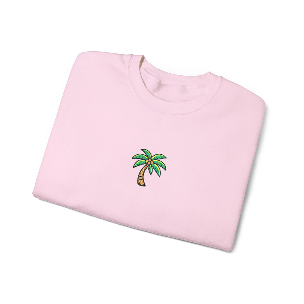 Palm Tree Embroidered Sweatshirt