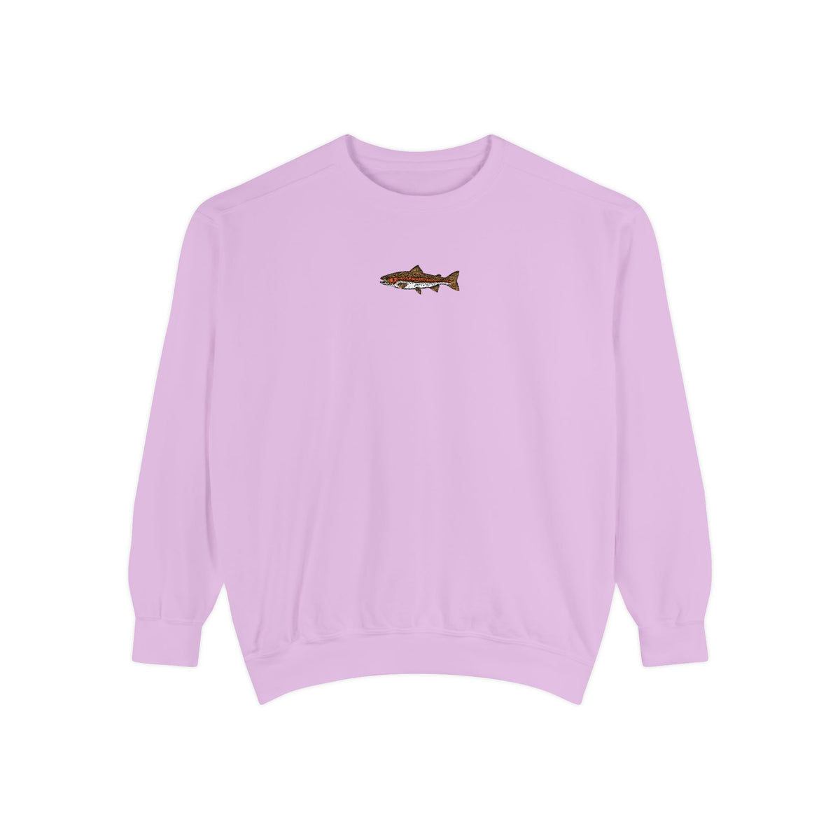 Trout Embroidered Crewneck Sweatshirt
