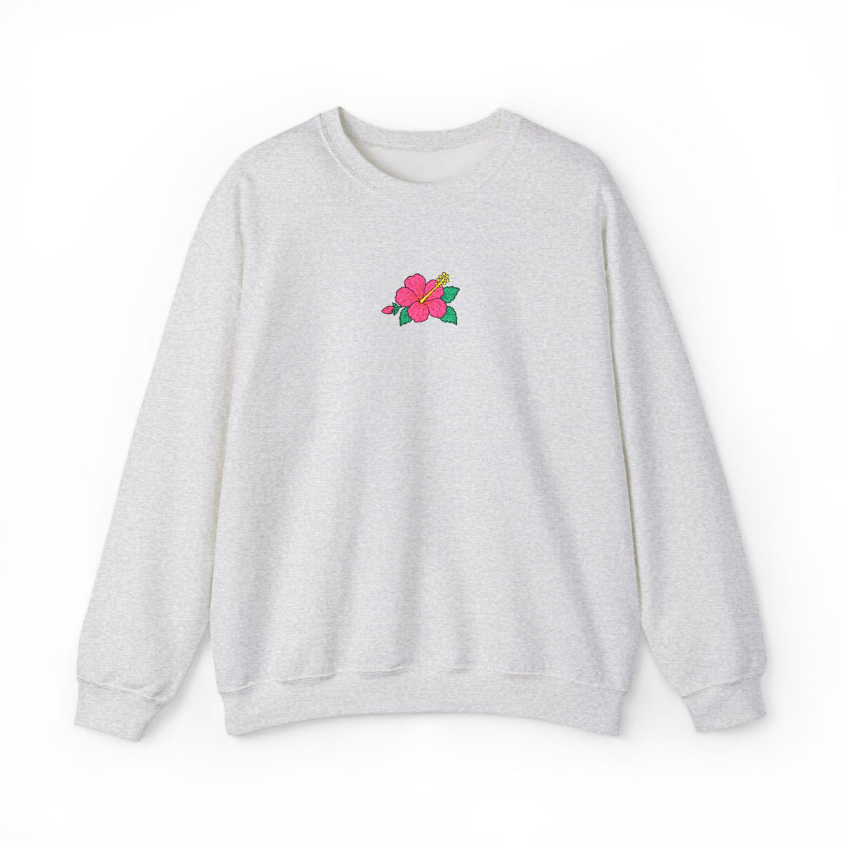 Hibiscus Embroidered Sweatshirt