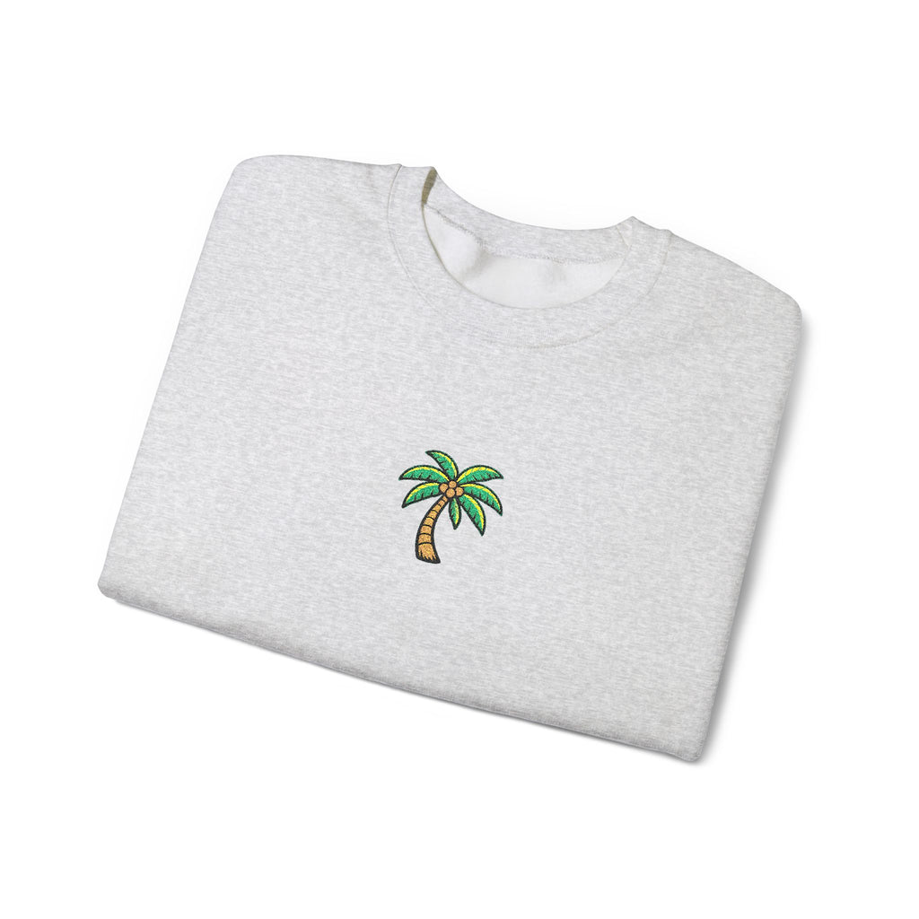 Palm Tree Embroidered Sweatshirt